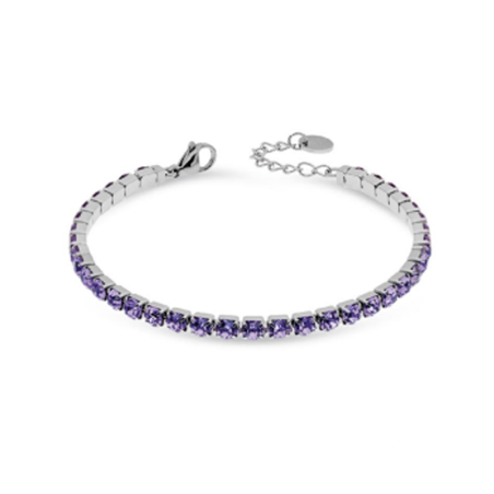 copy of Bracciale Tennis Donna Liujo LJ2422 in Acciaio 316l Silver con Zirconi Lilla