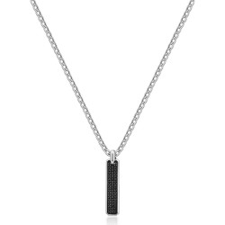 Collana Uomo Brosway Ink BIK111 in Acciaio Colore Silver, Pendente