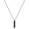 Collana Uomo Brosway Ink BIK111 in Acciaio Colore Silver, Pendente Zirconi Nero