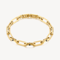 Bracciale Uomo Brosway Caliburn BBU13 Catena in Acciaio Pvd Oro Giallo