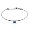 Bracciale Donna Liujo LJ2540 in Acciaio 316l Silver Con Cristallo Blu Centrale