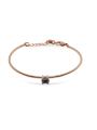 Bracciale Donna Liujo LJ2544 in Acciaio 316l Pvd Oro Rosa Con Cristallo NeroCentrale
