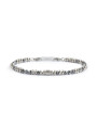 Bracciale Uomo Marlù Sparkles 1BR0060-E in Acciaio Grigio con Ematite