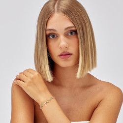 Bracciale Donna Brosway FEY05 Fancy in Acciaio Silver e Cristalli Gialli