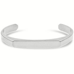 Bracciale Uomo Liu Jo Acciaio Rigido Satinato Targhetta MLJ481