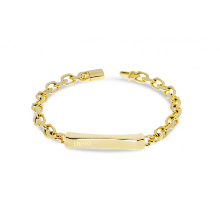 Bracciale Uomo Liujo in Acciaio Pvd Oro Giallo MLJ478