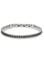 Bracciale Uomo Liu Jo Tennis in Acciaio zirconi Neri MLJ525