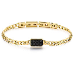 Bracciale Donna Brosway Ink BIK115 in Acciaio Colore Oro e Swarosvki