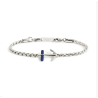 Bracciale Uomo Marlù 4BR1820B  in Acciaio Silver con Ancora Centrale