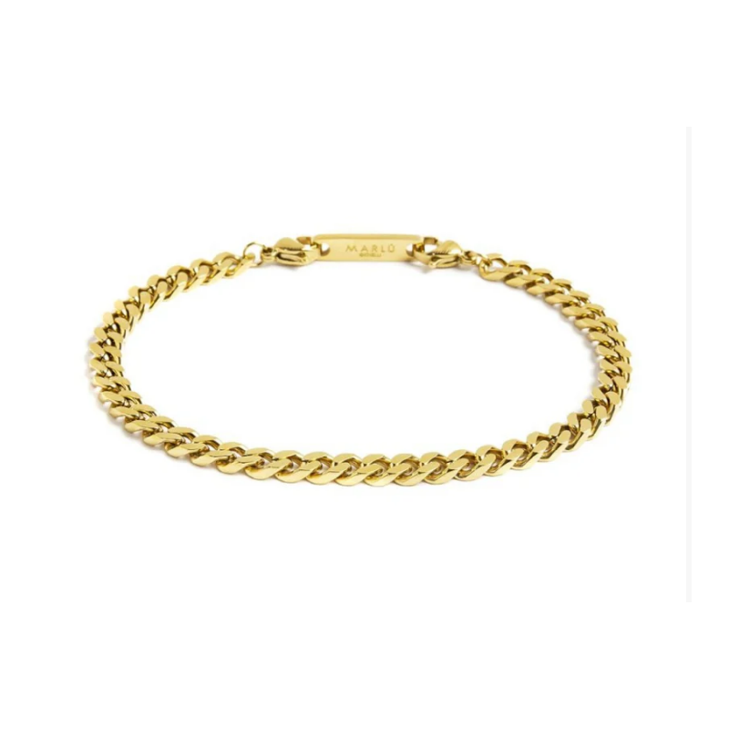 Bracciale in acciaio Pvd oro Giallo 316L 2BR0064G Marlù da uomo Bracciale in acciaio Pvd oro Giallo 316L 2BR0064G Marlù da uomo