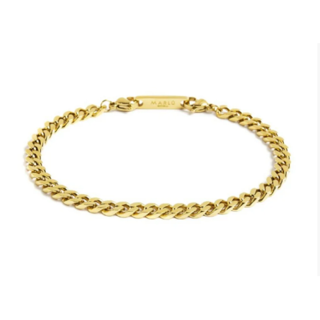 Bracciale in acciaio Pvd oro Giallo 316L 2BR0064G Marlù da uomo