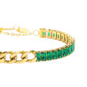 copy of Bracciale Tennis Unisex Marlù 33BR0021-V in Acciaio Silver con Zirconi Verdi