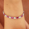 Bracciale Donna Brosway Fancy FPR18 in Argento 925% e Cristalli Rossi