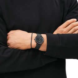 Bracciale Donna Daniel Wellington perfect pair DW00400697 in Acciaio Nero 195mm