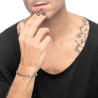 Bracciale MARLU' Icons 30br0008 Acciaio Cristallo Uomo
