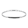 Bracciale Uomo Brosway Ink BIK117 in Acciaio Colore Silver e Swarosvki Nero