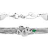 Bracciale Donna Marlù 33BR0028-V Vision Catena Multifilo in Acciaio Silver Centrale Serpente