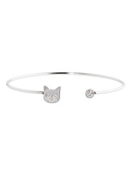 Bracciale Donna Marlù 18BR080 in Acciaio Silver Gatto