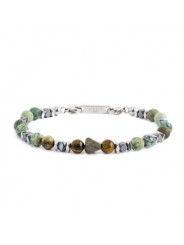 Bracciale Uomo Marlù 13BR111 Namastè Sfere Ematite Turchese Africa