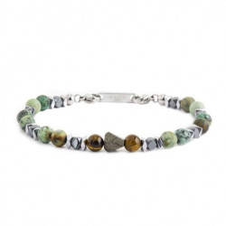 Bracciale Uomo Marlù 13BR111 Namastè Sfere Ematite Turchese Africa