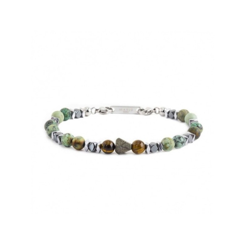 Bracciale Uomo Marlù 13BR111 Namastè Sfere Ematite Turchese Africa Bracciale Uomo Marlù 13BR111 Namastè Sfere Ematite Turchese Africa
