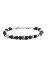 Bracciale Uomo Marlù 13BR112 Namastè Sfere Pietra Lavica