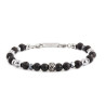 Bracciale Uomo Marlù 13BR112 Namastè Sfere Pietra Lavica