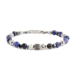 Bracciale Uomo Marlù 13BR114 Namastè Sfere Sodalite ed Ematite