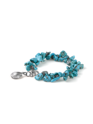 Bracciale Conchiglia da Donna Maria Cristina Sterling G4242 Elba in Argento 925% e Aulite Celeste