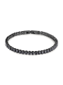 Bracciale Uomo Tennis Brosway Avantgarde BVD21 in Acciaio Nero e Zirconi