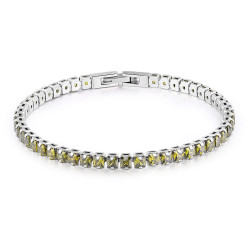 Bracciale Uomo Tennis Brosway Avantgarde BVD24 in Acciaio Silver, Zirconi