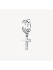 Mono Orecchino Uomo Brosway Ink BIK27 in Acciaio Silver con Croce
