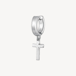 Mono Orecchino Uomo Brosway Ink BIK27 in Acciaio Silver con Croce