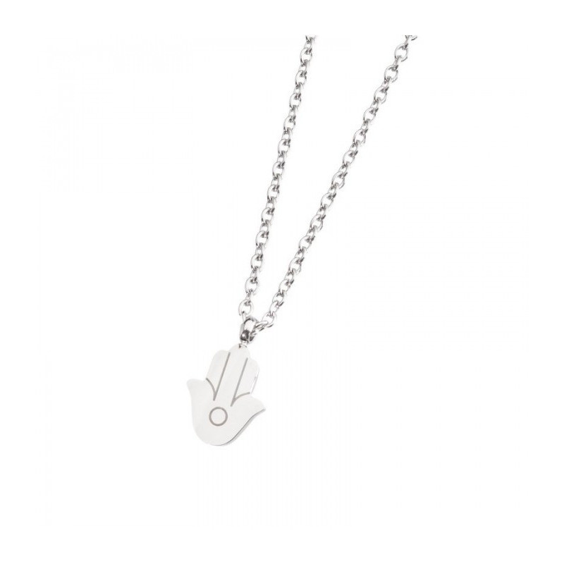Collana Donna Marlù Mano di Fatima Time To 18CN034 in Acciaio Colore Argento Collana Donna Marlù Mano di Fatima Time To 18CN034 in Acciaio Colore Argento