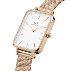 Orologio Solo Tempo Donna Daniel Wellington DW00100431 Quadro Acciaio Oro Rosa