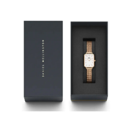 Orologio Solo Tempo Donna Daniel Wellington DW00100431 Quadro Acciaio Oro Rosa