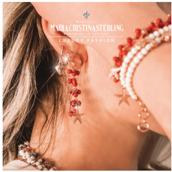 Collana Donna Maria Cristina Sterling G4104 Enjoy Corallo Rosso e Argento Rosa
