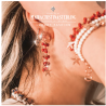 Collana Donna Maria Cristina Sterling G4104 Enjoy Corallo Rosso e Argento Rosa
