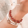 Collana Donna Maria Cristina Sterling G4104 Enjoy Corallo Rosso e Argento Rosa