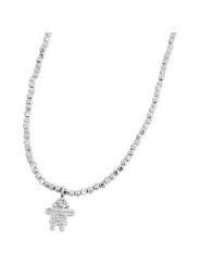 Collana Donna Marlù Nel Mio Cuore 15CO001 con Pendente Bambina in Acciaio