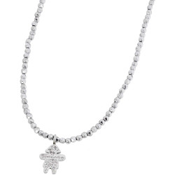Collana Donna Marlù Nel Mio Cuore 15CO001 con Pendente Bambina in Acciaio