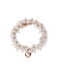 Bracciale Donna Maria Cristina Sterling G4133 Enjoy Argento Rosa e Perle Barocche Bianche