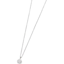 Collana Donna Marlù Time To 18CN038 con Coccinella Strass in Acciaio Anallergico