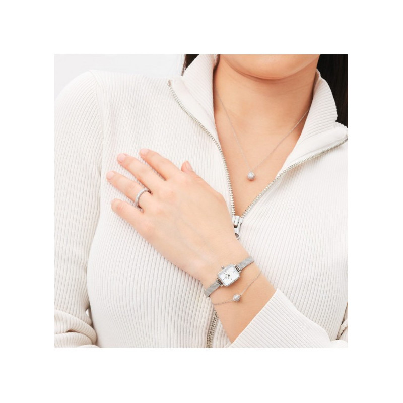 Bracciale Donna Daniel Wellington Pavè DW00400656 in Acciaio Silver