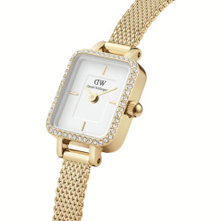Orologio Solo Tempo Donna Daniel Wellington DW00100730 Quadro in Acciaio Oro Rosa