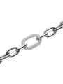 Bracciale Donna DW00400611 Daniel Wellington Crystal Link Catena in Acciaio Silver