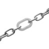 Bracciale Donna DW00400611 Daniel Wellington Crystal Link Catena in Acciaio Silver