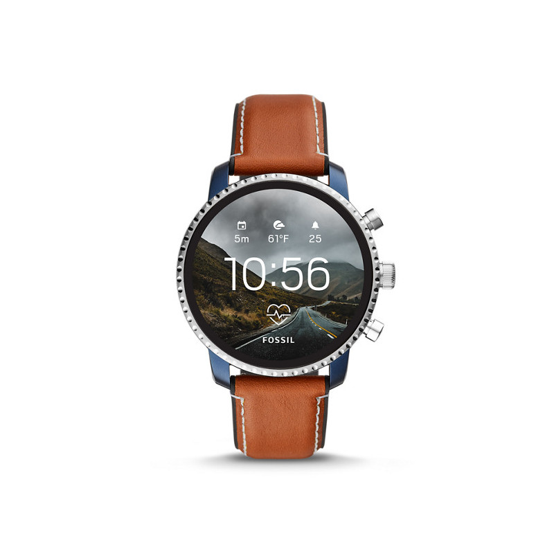 orologio smartwatch uomo fossil q explorist hr 44mm ftw4016