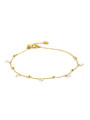 Bracciale Donna Marlù 20cv051g-w in Acciaio Oro e Perle Bianche