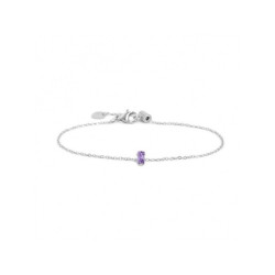 Bracciale Donna Marlù 2BR0100-P Acciaio Silver Cristallo Viola